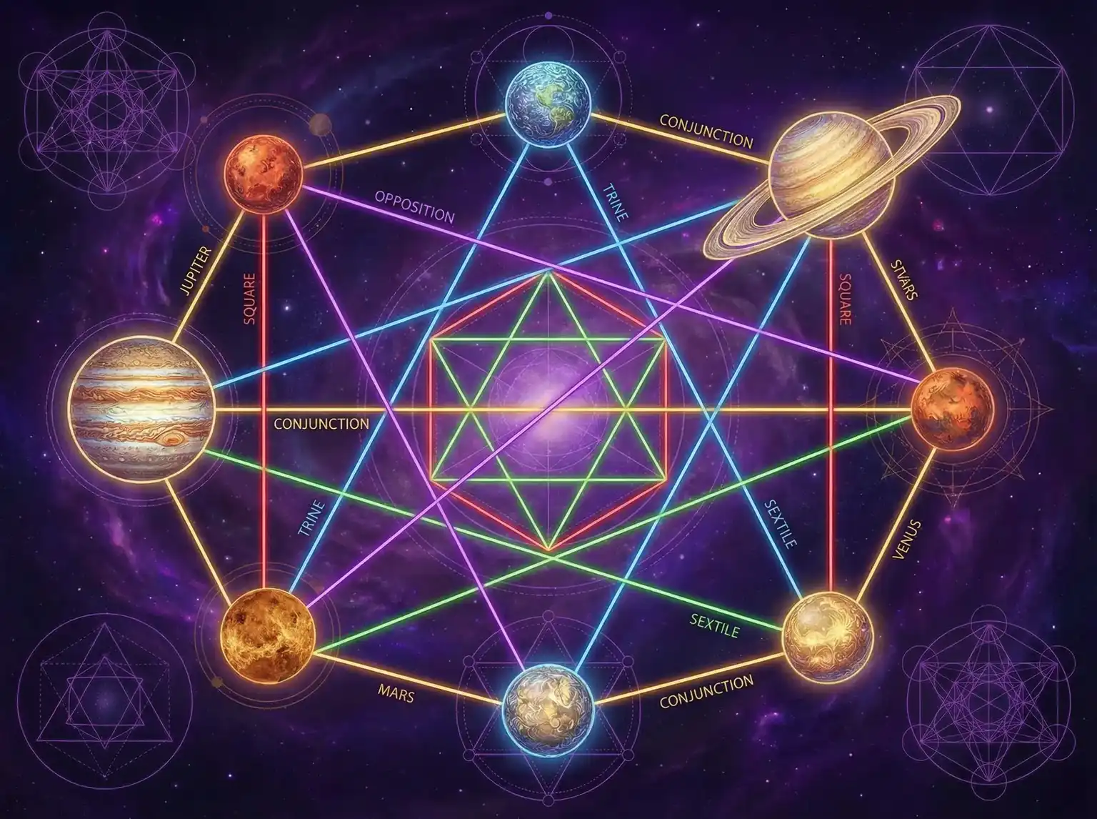 行星相位解读 - 冷风暴全集 | 占星学进阶